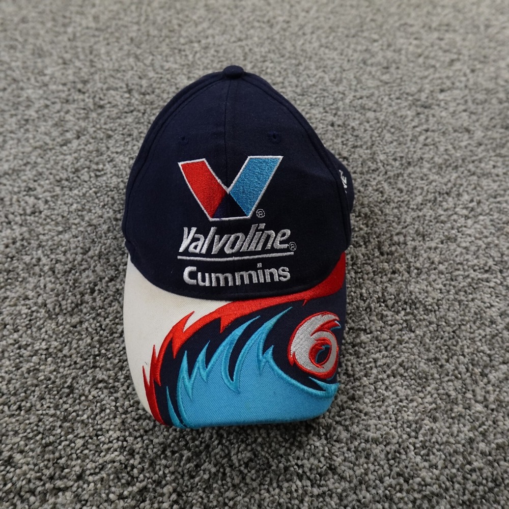 VTG Mark Martin Hat Mens Sharktooth Strap Back Cap Nascar 6 Valvoline Racing